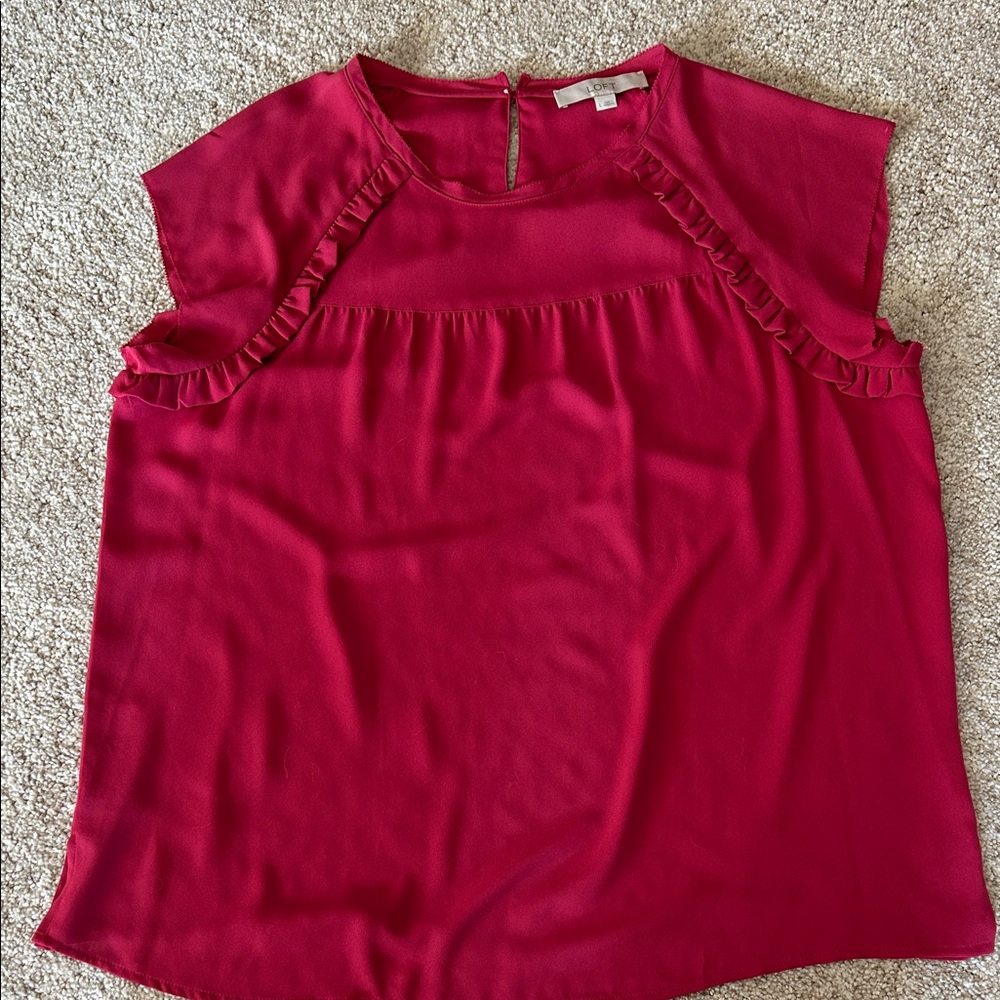 Elegant Burgundy Women's Top